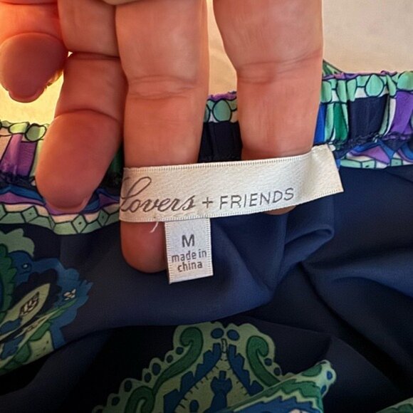 Revolve Lovers + Friends Kitty Cat Maxi Dress Medium Bohemian Beachy Whimsical - Picture 9 of 12